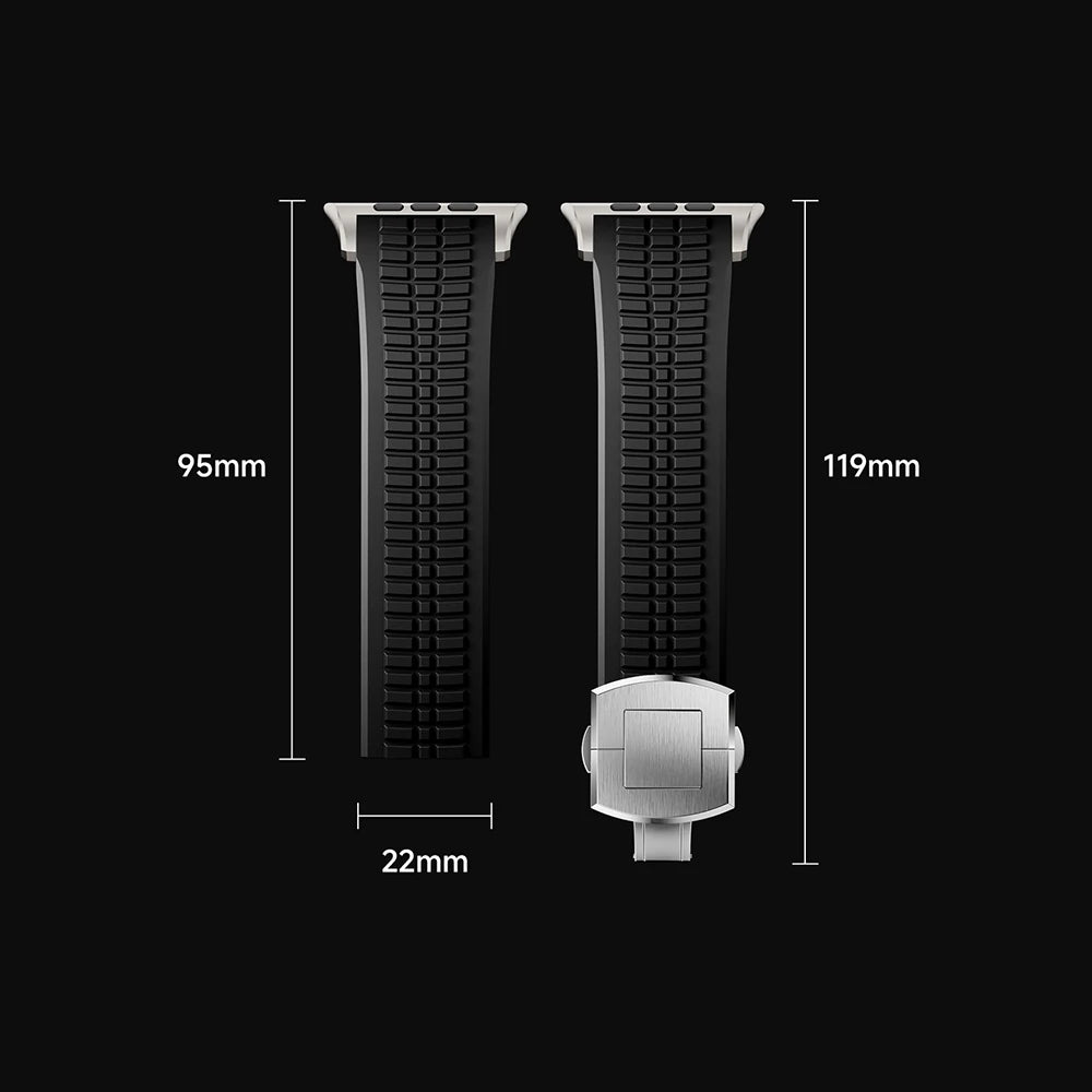 Sport Silicone Band For Apple Watch Ultra 2 Series 10 9 8 7 6 SE 5 4 Luxury Strap For iWatch 44mm 45mm 46mm 49mm Bracelet Correa