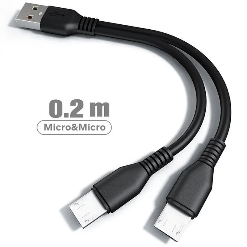 2 in 1 USB Type C Micro USB C Cable Mobile Phone Fast Charging Cable For Huaiwei Samgsung Xiaomi Type C Charge Cord Wire