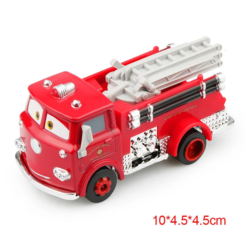 Disney Pixar Cars 3 Toys Lightning Mcqueen Race Div Fritter Miss Frank Collection 1:55 Diecast Metal Alloy Model Car Toy Gifts