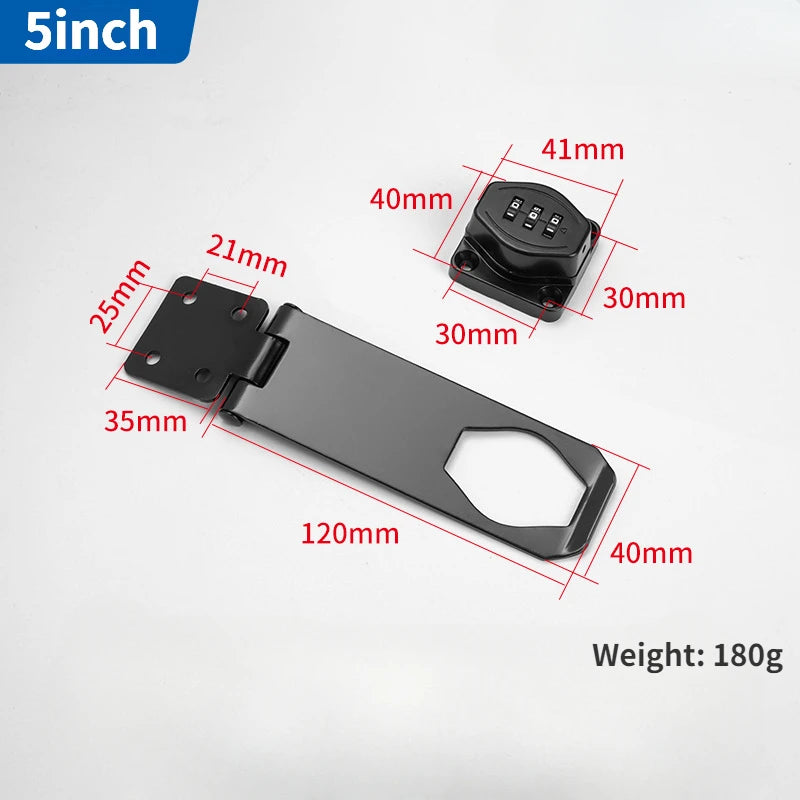 3 Digit Household Security Cabinet Password Locks Keyless Drawer Combination Coded Door Cabinet Home Hardware Zinc Alloy