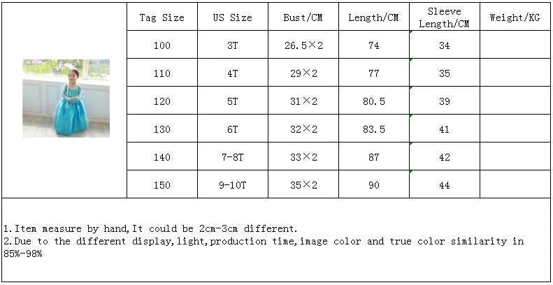 Girls Snow Queen Elsa Kids Costumes for Girl 2025 Carnival Party Prom Gown Robe-Playing Children Clothing Frozen Princess Dress