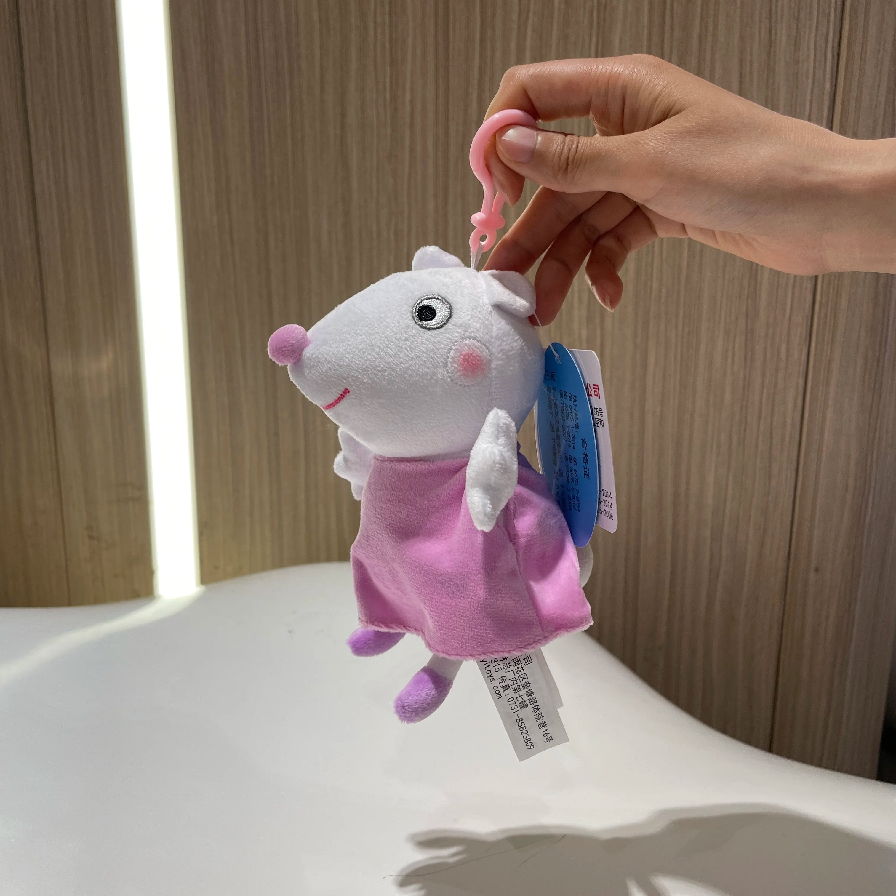 19cm 100% Genuine PEPPA PIG Stuffed Soft Doll Peppa George Zoe Suzy Rebecca Emily Danny Pedro bear Dinosaur Children Plush toy