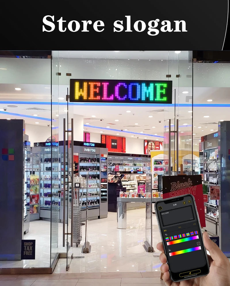 LED Matrix Pixel Panel USB 5V Flexible Addressable RGB Pattern Graffiti Scrolling Text Animation Display Car Shop Bluetooth APP