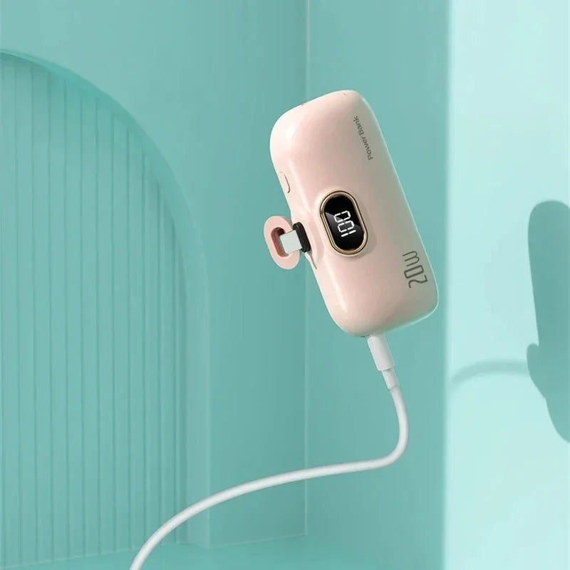 Xiaomi 5000mAh Mini Wireless Power Bank Capsule Mobile Power Supply Emergency Fast charging External Battery For IPhone Samsung