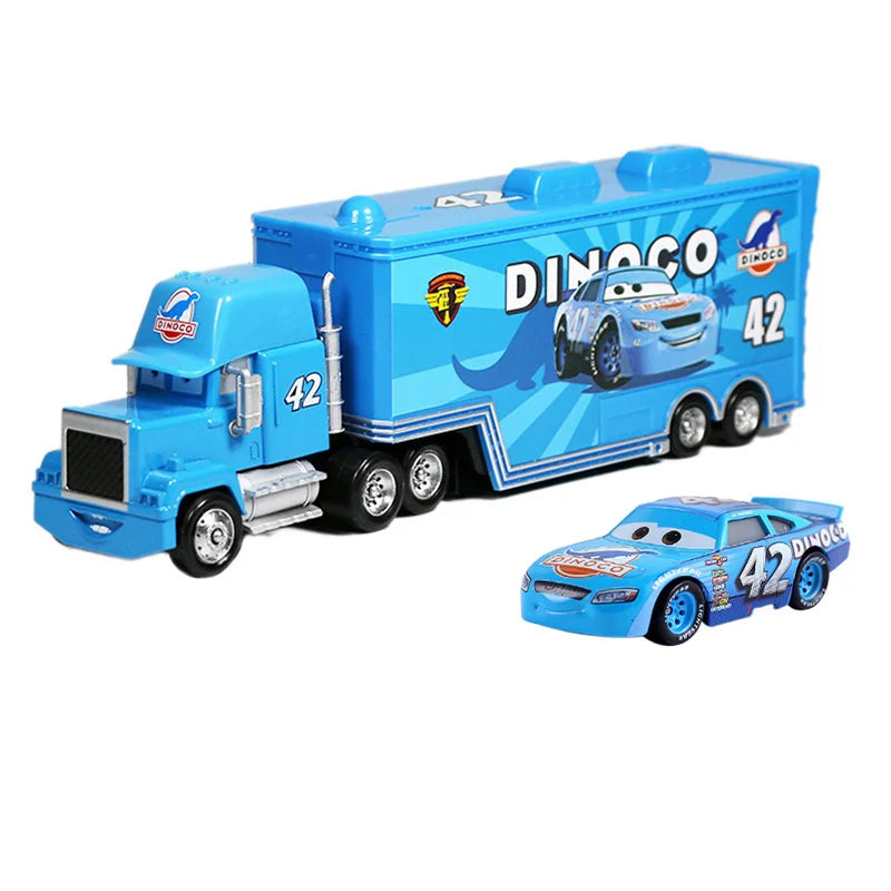 Cars 2 Disney Pixar Racing 3 1 Toy Lightning McQueen Jackson Storm Chick Hicks Mack Truck Collection Die Metal Model kids Gift
