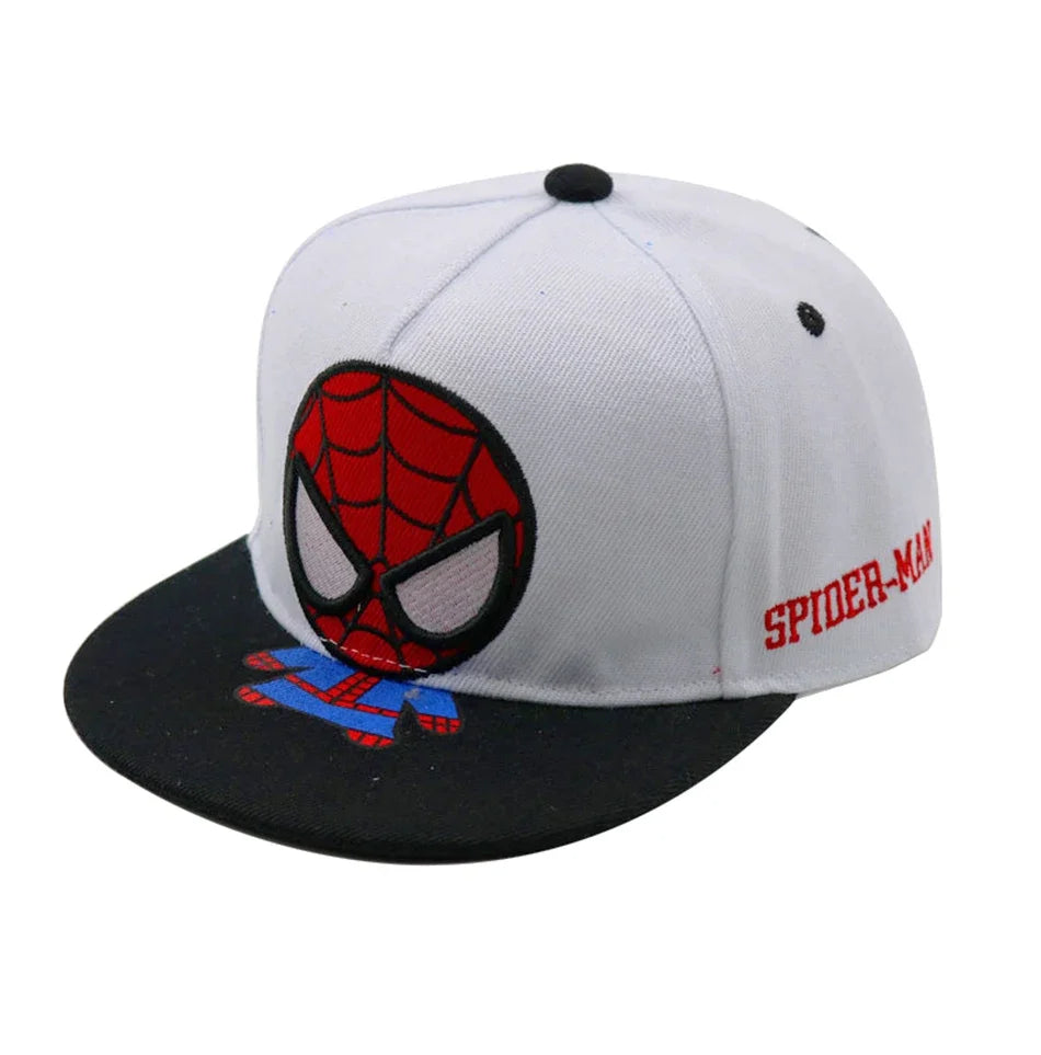 Disney Anime Cartoon Spiderman Kids Hats Toddler Baby Baseball Cap Autumn Spring Children's Snapback Hip Hop Caps For Boys Girls