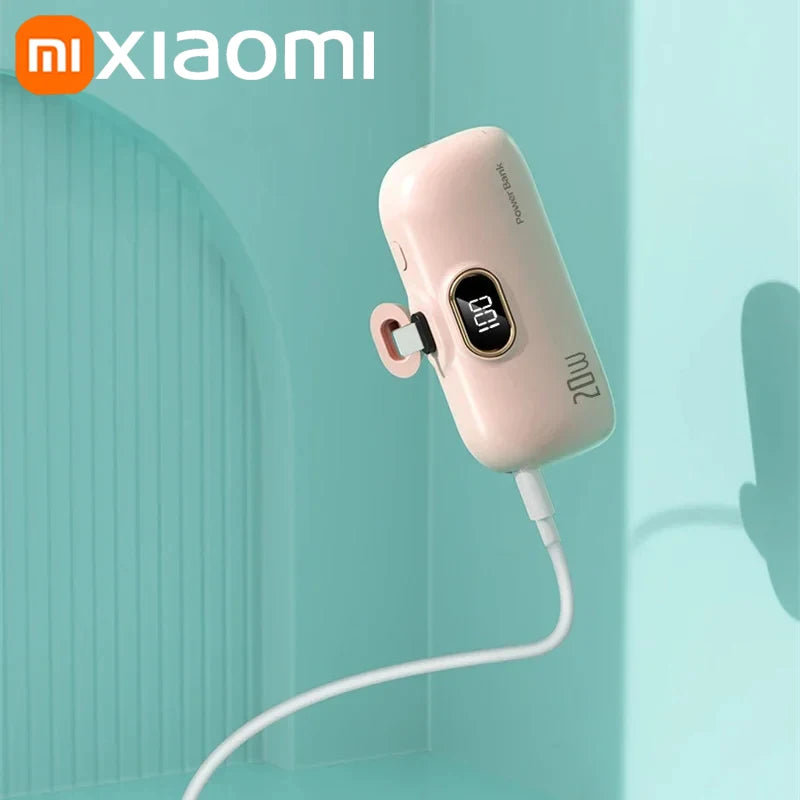 Xiaomi 5000mAh Mini Wireless Power Bank Capsule Mobile Power Supply Emergency Fast charging External Battery For IPhone Samsung