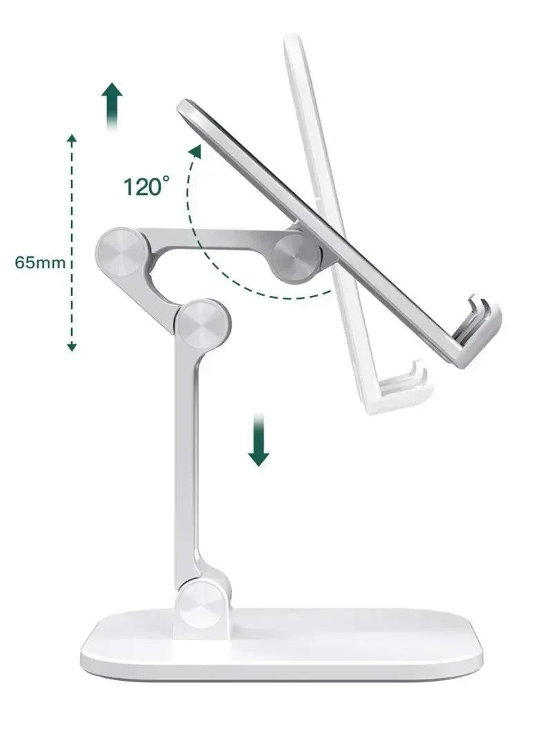 Adjustable Desktop Mobile Phone Holder Stand Foldable Desktop Tablet Bracket For iPhone iPad Samsung Galaxy Tab Xiaomi Pad Mount