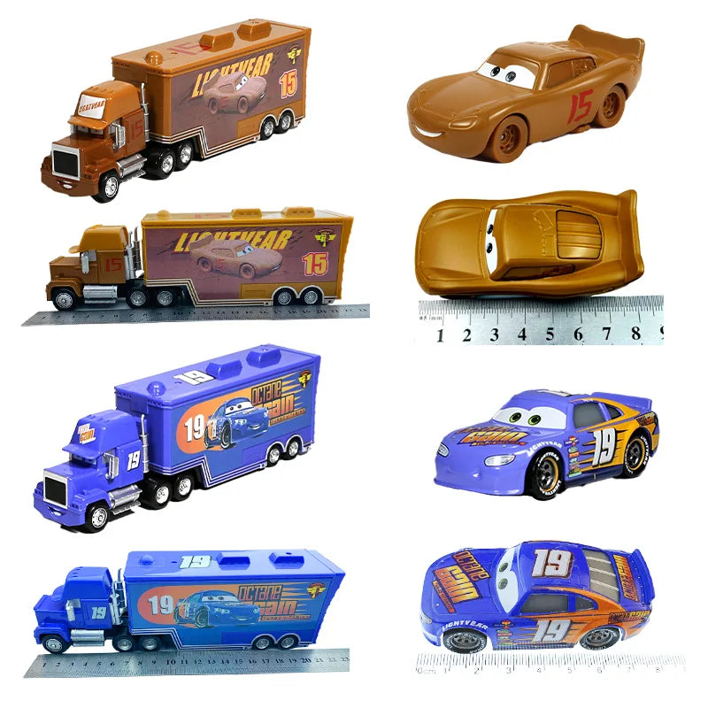 Cars 2 Disney Pixar Racing 3 1 Toy Lightning McQueen Jackson Storm Chick Hicks Mack Truck Collection Die Metal Model kids Gift