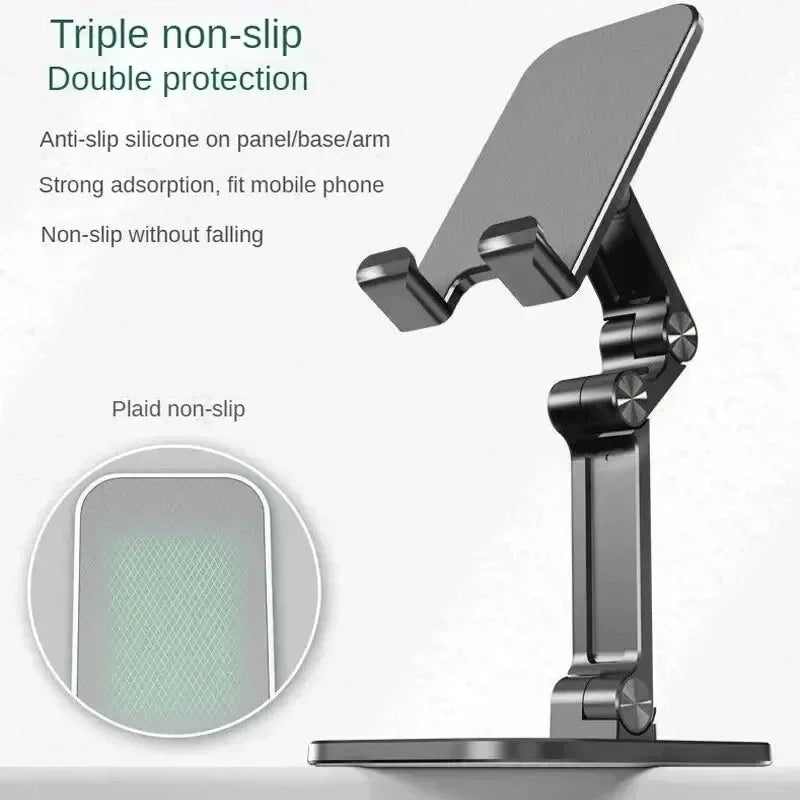 Adjustable Desktop Mobile Phone Holder Stand Foldable Desktop Tablet Bracket For iPhone iPad Samsung Galaxy Tab Xiaomi Pad Mount