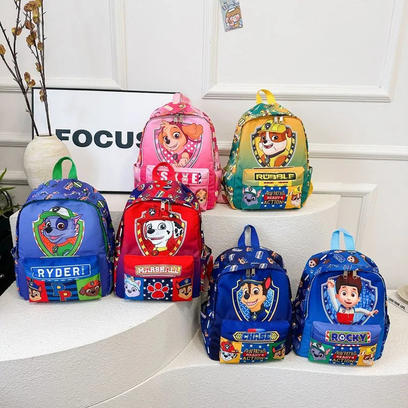 Original PAW Patrol Backpack Schoolbag Skye Chase Anime Figure Boys Girls Puppy Patrol Doll Cute Cartoon for Children Toys Gifts