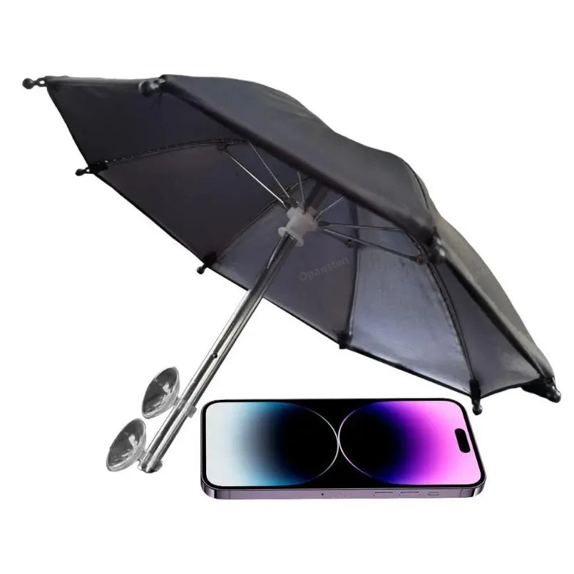 Mobile Phone Parasol Phone Umbrella Sun Anti-Glare Sun Shade Cover Car Visor Sunshade Sucker Holder For iPhone Samsung Live