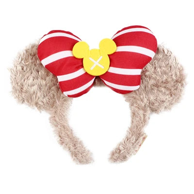 2025 Disney Mickey Mouse Ear Headband Amusement Park Hair Hoop Fish scale sequin mesh Party Headwear Girl Toy Birthday