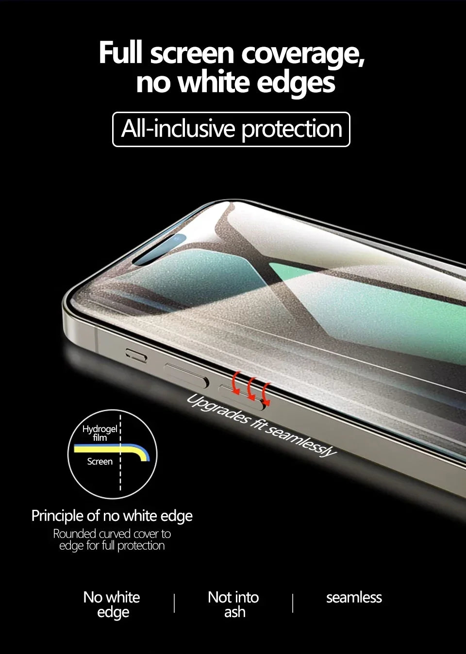 5Pcs Full Cover Hydrogel Film For iPhone 13 12 11 14 15 Pro Max Screen Protector For iPhone 16 PRO XR XS MAX 7 8 Plus Not Glass