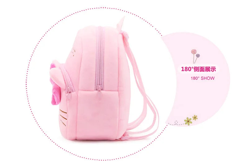 Sanrio Hello Kitty Anime Cute Backpack Cartoon Plush Backpack Kindergarten Schoolbag Kawaii Shoulders Bag Cosplay Surprise Gifts