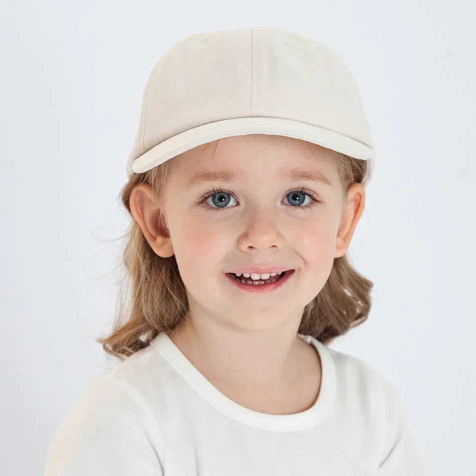 Baby Girl Baseball Caps Pink Black White Gray Children Low Profile Sun Hat Kids Boy Running Headwear Clothing Accessories