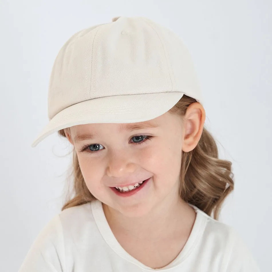 Baby Girl Baseball Caps Pink Black White Gray Children Low Profile Sun Hat Kids Boy Running Headwear Clothing Accessories