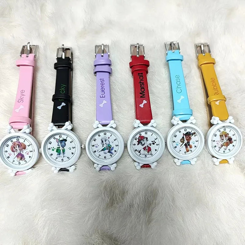 Paw Patrol Watch Cartoon Anime Figure Character Watch Children's Digital Chase Skye Marshall Kids Waterproof Watch Birthday Gift