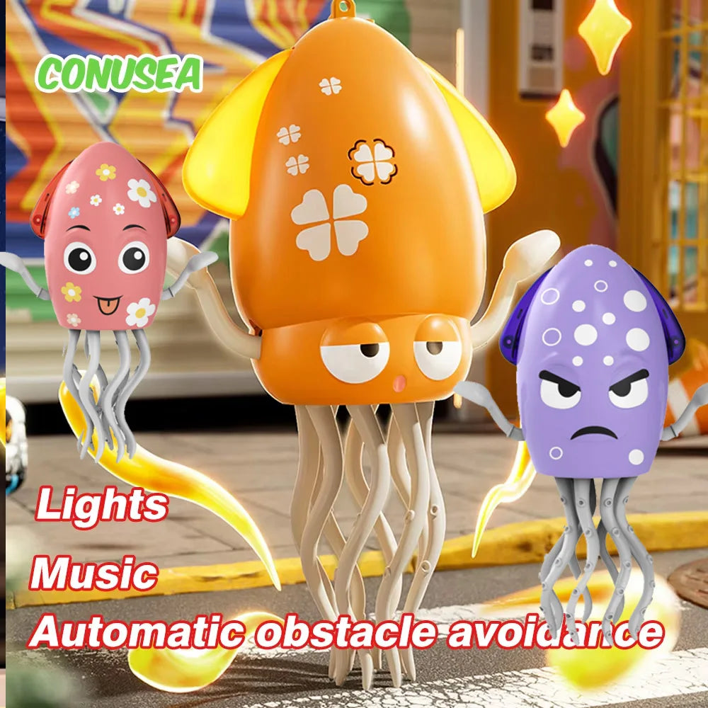 Dancing Octopus Electronic Pets Luminous Fidget Toys Interactive Antistress Stress Relief Toy for Toddler Baby Children Adult