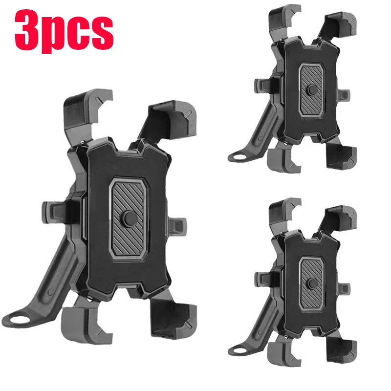 Motorcycles Bicycles Phone Holder 360 Rotation Mobile Phone Navigation Bracket Bike Riding Shockproof For iPhone Xiaomi Samsung