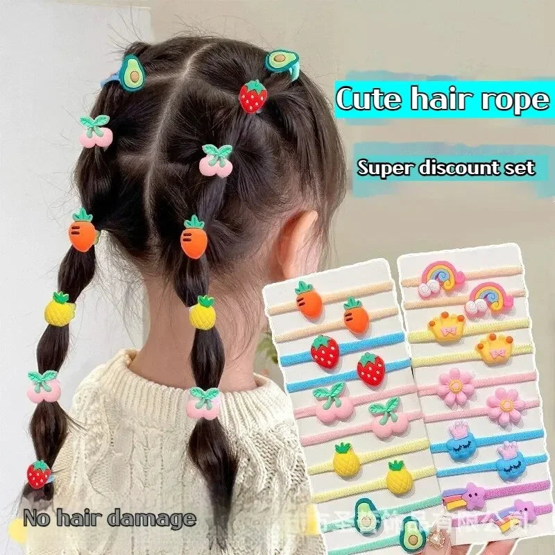 50/40/30pcs Cute Rubber Bands for Children Will Not Harm Hair with Good Elasticity. Girl Baby Headbands and Cute Girls Headdress