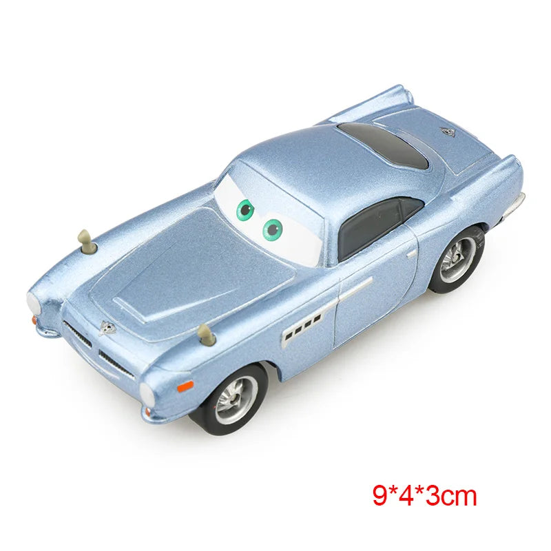 Disney Pixar Cars 3 Toys Lightning Mcqueen Race Div Fritter Miss Frank Collection 1:55 Diecast Metal Alloy Model Car Toy Gifts