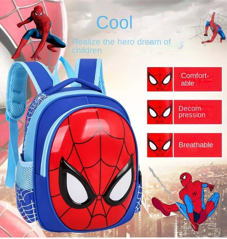 Disney Cartoon Children  Animal Design Backpack Figure Boys 3D Pattern Bag Kindergarten Schoolbag Gift