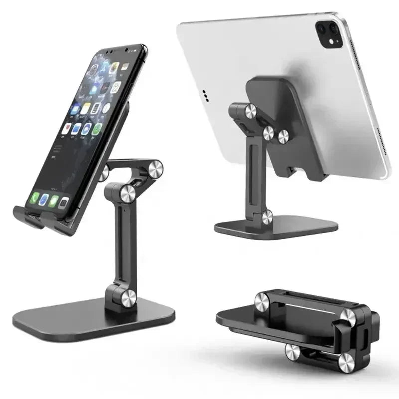 Adjustable Desktop Mobile Phone Holder Stand Foldable Desktop Tablet Bracket For iPhone iPad Samsung Galaxy Tab Xiaomi Pad Mount