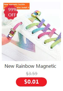 1Pair No Tie Shoe laces Press Lock Shoelaces without ties Elastic Laces Sneaker Kids Adult 8MM Widened Flat Shoelace for Shoes