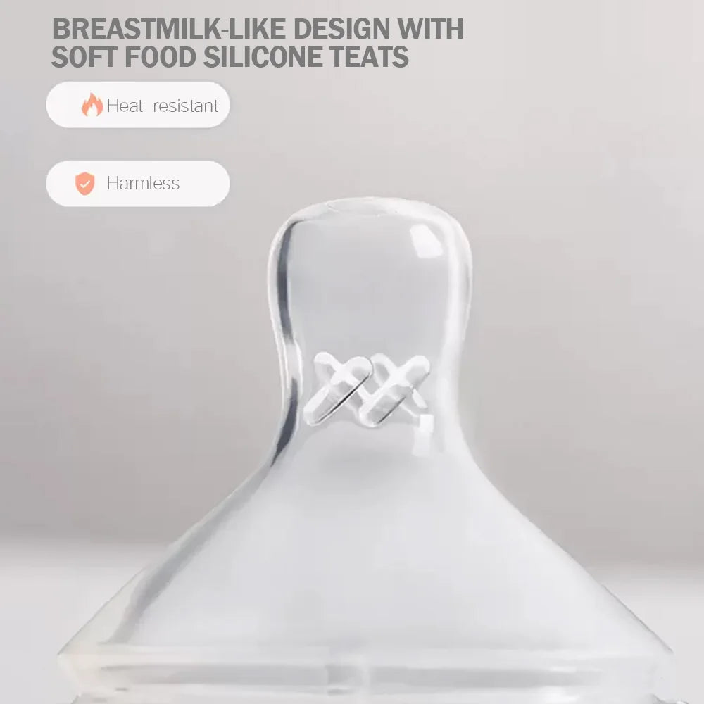 0-3 years old newborn baby anti-fall and anti-colic PP milk bottle, 150ml-240ml children's bottle, three colors optional bottle