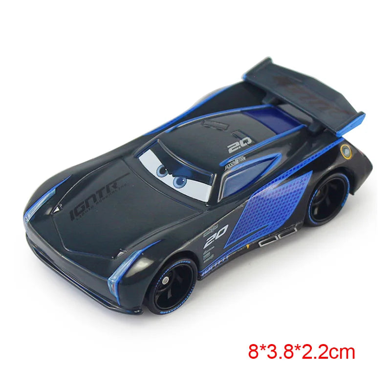 Disney Pixar Cars 3 Toys Lightning Mcqueen Race Div Fritter Miss Frank Collection 1:55 Diecast Metal Alloy Model Car Toy Gifts