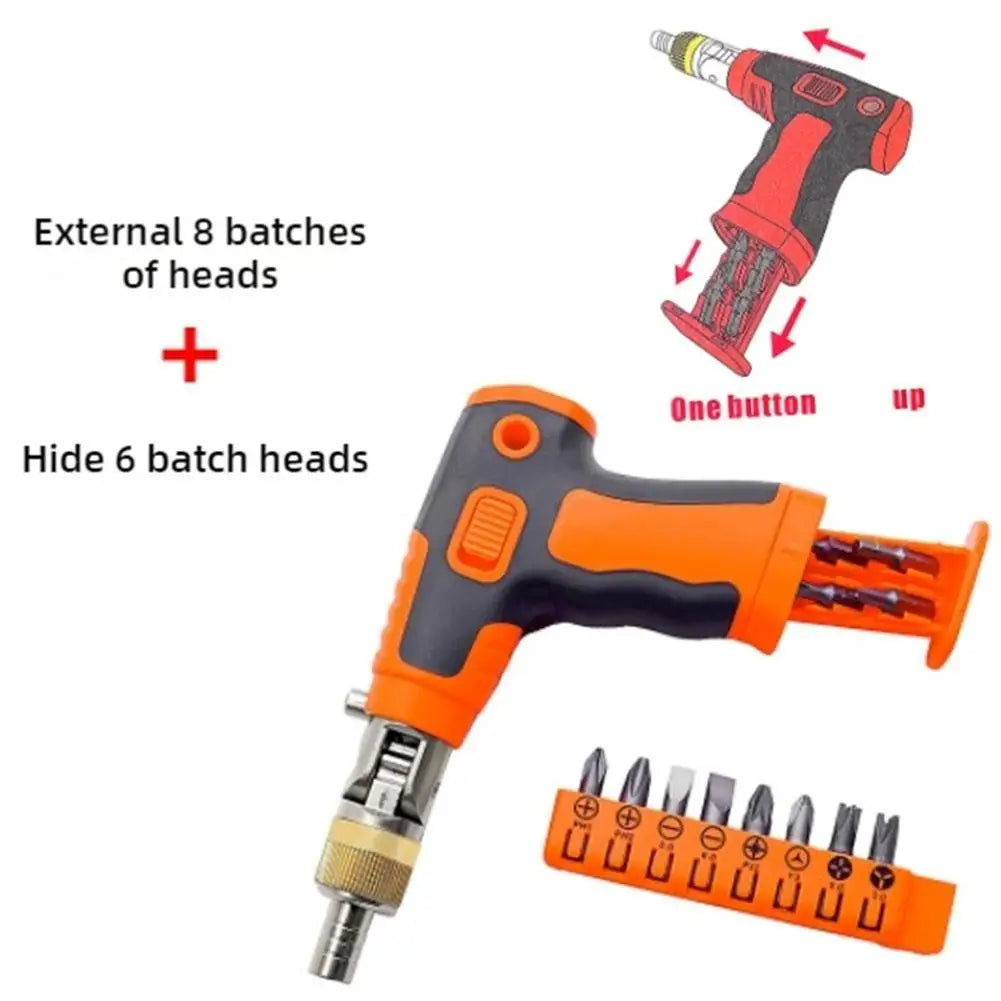 Multi Functional Screwdriver Set With Ratchet And Dual Use Screwdriver Double Headed Mini Screwdriver Extendable And Effortless