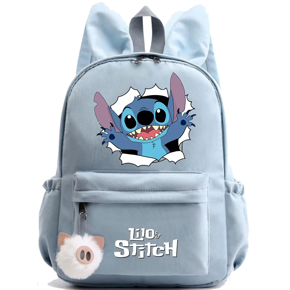 Cute Disney Lilo Stitch Backpack for Girl Boy Student Teenager Children Rucksack Women Casual School Bags Kids Birthday Gift Toy