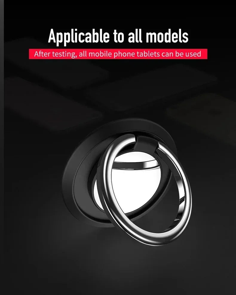 Finger Ring Holder Stand Grip 360 Rotating For Mobile Phone Car Magnetic Mount Phone Back Sticker Pad Unniversal Bracket