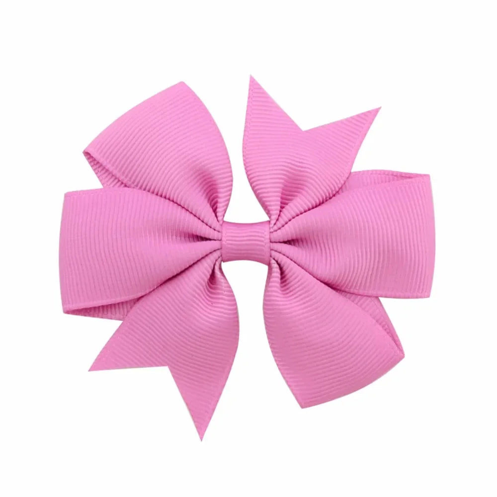20/40Pcs Sweet Random Candy Color Bow Hair Clip Set for Baby Girls Cute Ribbon Hairpin Kids Headwear Kids Hair Accessories Gifts