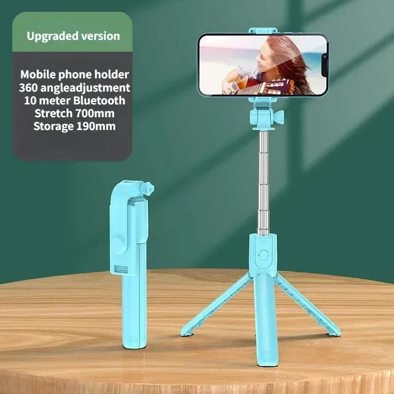 Handheld 360 Degree Flexible Sports Camera Monopod Stand Mobile Phone Holder Mini Selfie Stick Tripod With Wireless Remote