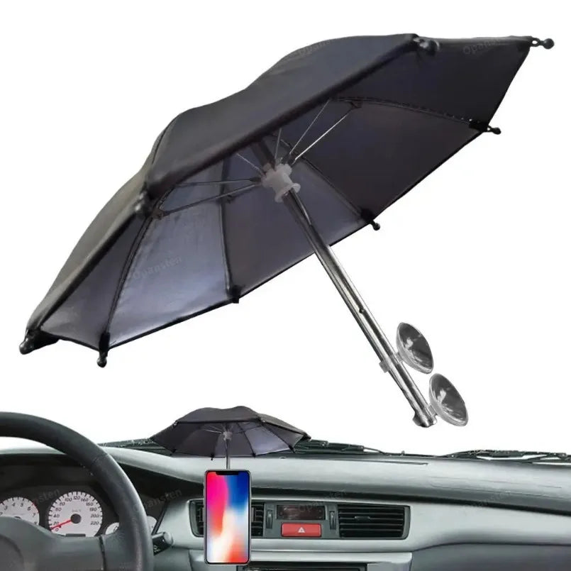 Mobile Phone Parasol Phone Umbrella Sun Anti-Glare Sun Shade Cover Car Visor Sunshade Sucker Holder For iPhone Samsung Live