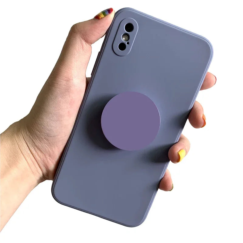 Round finger grip Tok cellphone holder foldable expanding phone stand mobile accessories for iPhone Huawei Xiaomi finger bracket