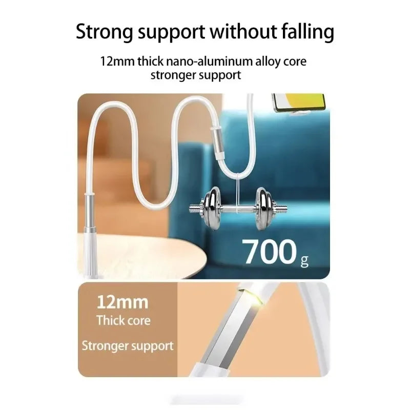 360 Clip Mobile Phone Holder Stand Portable Flexible Lazy Bed Desktop Bracket Desk Mount Stand Base For iPhone Samsung Xiaomi