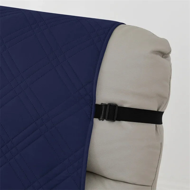 1seater Waterproof Recliner Cover Solid Color Quilted Armchair Slipcover Pet Kids Accent Couch Cushion Living Room Hotel Home