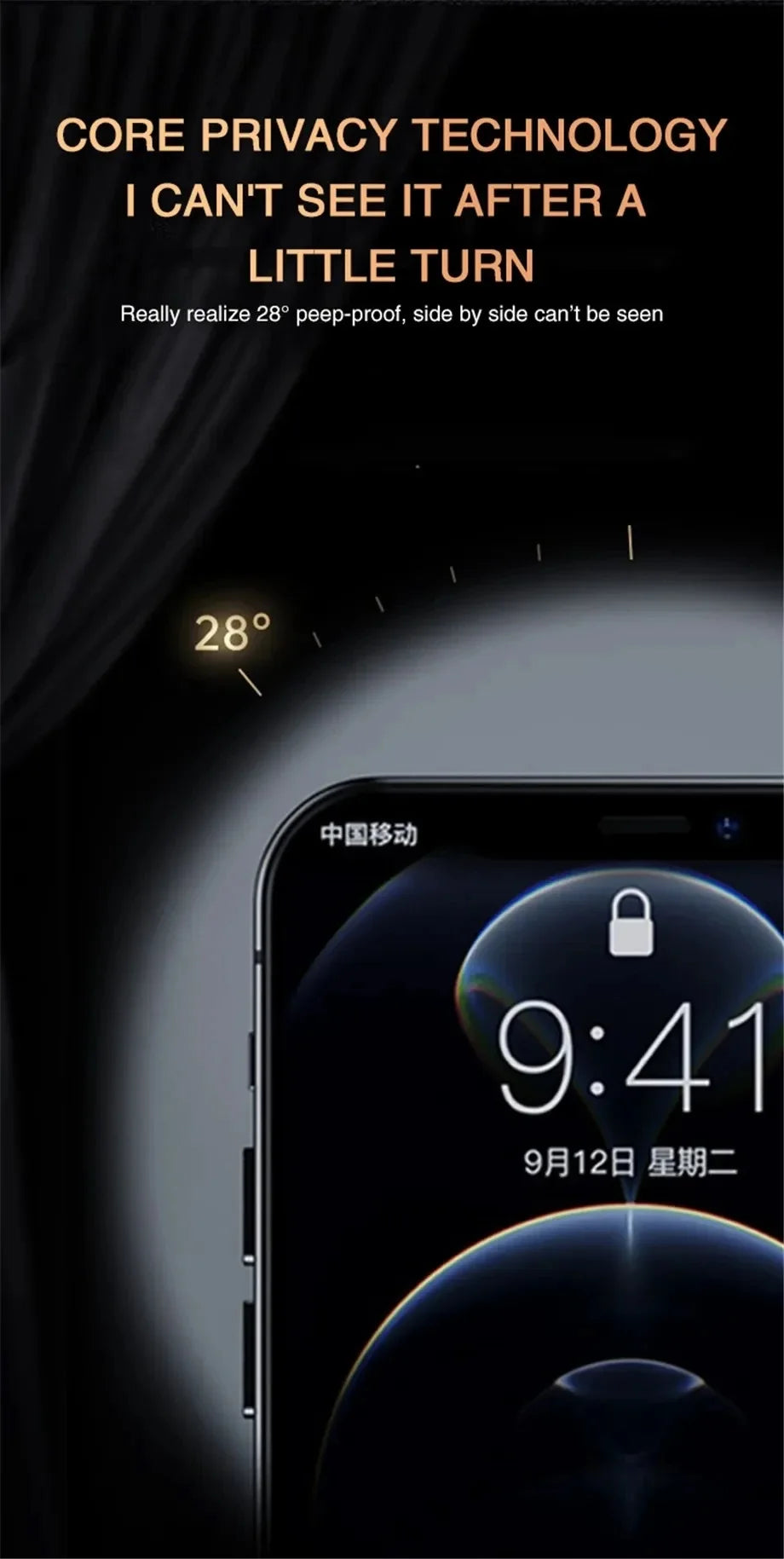 1-4Pcs Anti-spy Tempered For IPhone 15 14 13 12 11Pro Full Cover Privacy Screen Protector For IPhone X XS Max XR Glass