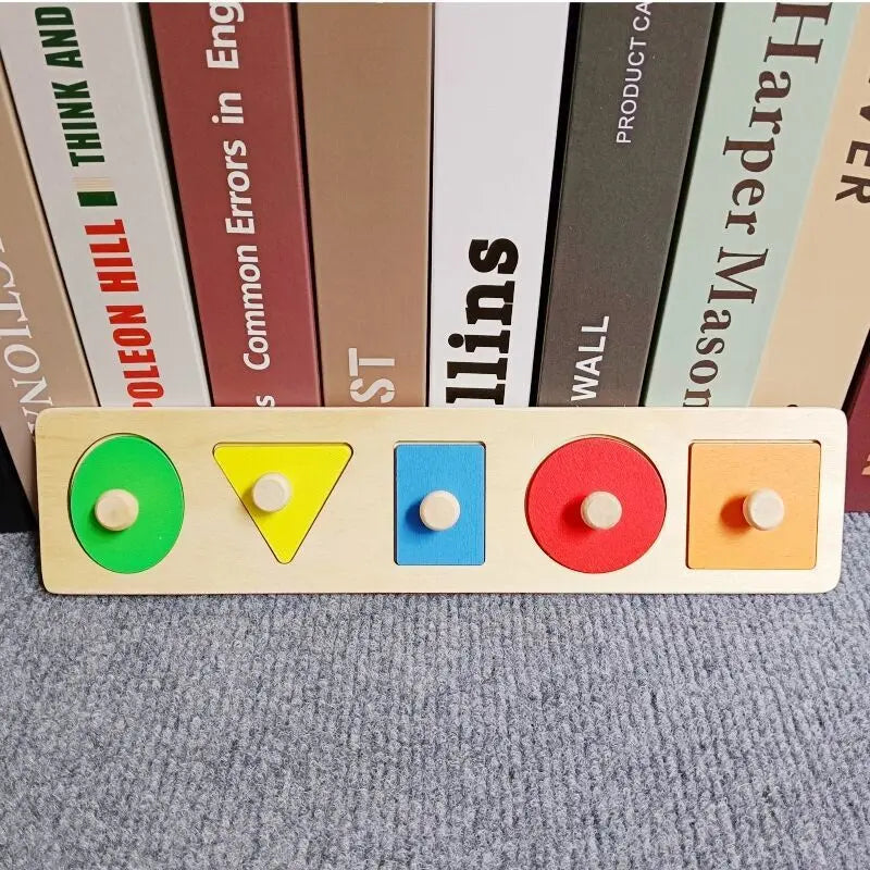 Children Wooden Puzzle Montessori Toys for Baby 1 2 3 Years Old Kids Alphabet Number Shape Matching Early Educational Games Toys