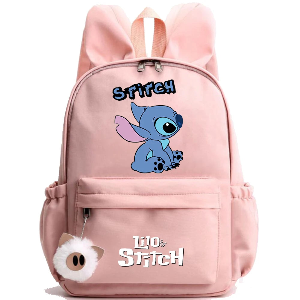 Cute Disney Lilo Stitch Backpack for Girl Boy Student Teenager Children Rucksack Women Casual School Bags Kids Birthday Gift Toy