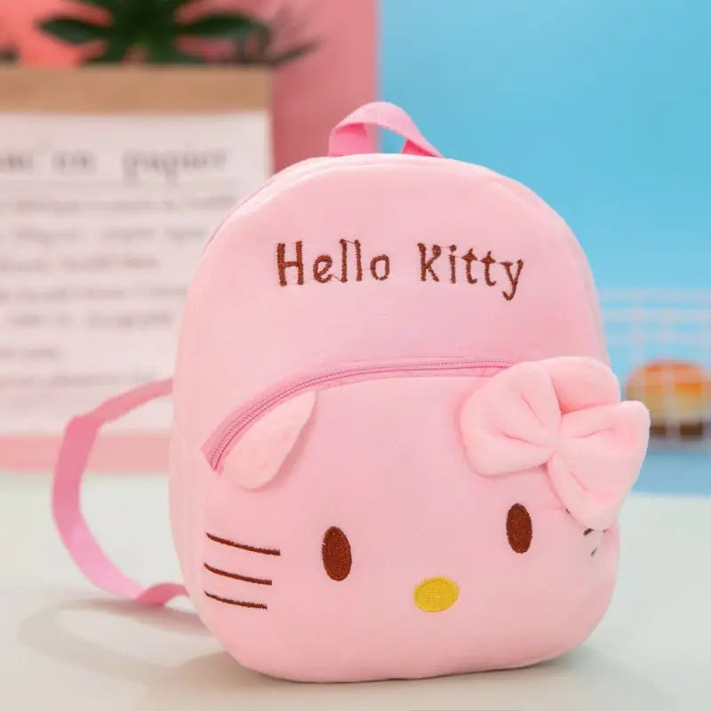 Sanrio Hello Kitty Anime Cute Backpack Cartoon Plush Backpack Kindergarten Schoolbag Kawaii Shoulders Bag Cosplay Surprise Gifts