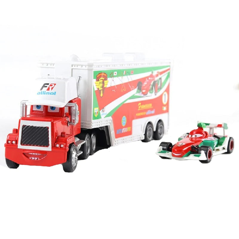 Cars 2 Disney Pixar Racing 3 1 Toy Lightning McQueen Jackson Storm Chick Hicks Mack Truck Collection Die Metal Model kids Gift
