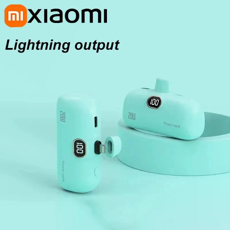 Xiaomi 5000mAh Mini Wireless Power Bank Capsule Mobile Power Supply Emergency Fast charging External Battery For IPhone Samsung