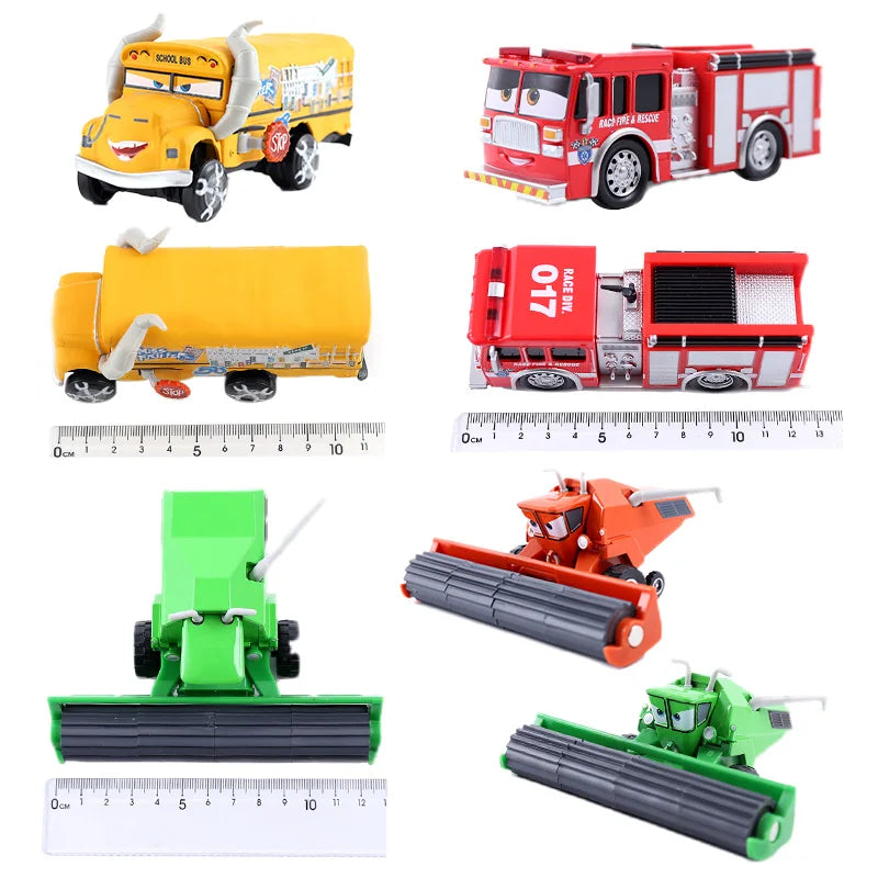Disney Pixar 2 3 Lighting McQueen Tractor Car Truck Mater Queen 1:55 Metal Die Casting Model Car Children's Toys Christmas Gift