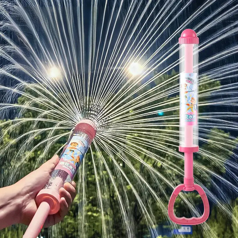 Pusher Type Fun Fireworks Water Jet Spray Toy Water Blasters Water Fights Games Water Splashing Festival Prop Summer Water Gun