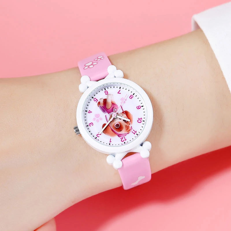 Paw Patrol Watch Cartoon Anime Figure Character Watch Children's Digital Chase Skye Marshall Kids Waterproof Watch Birthday Gift