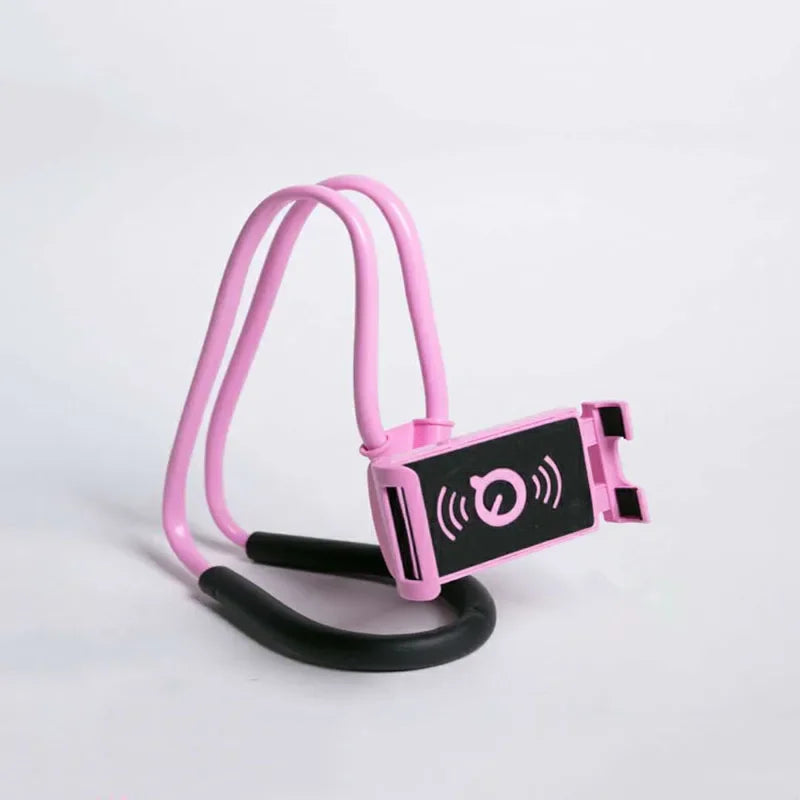 Flexible Mobile Phone Holder Hanging Neck Lazy Necklace Bracket Bed 360 Degree Phones Holder Stand For iPhone Xiaomi Samsung